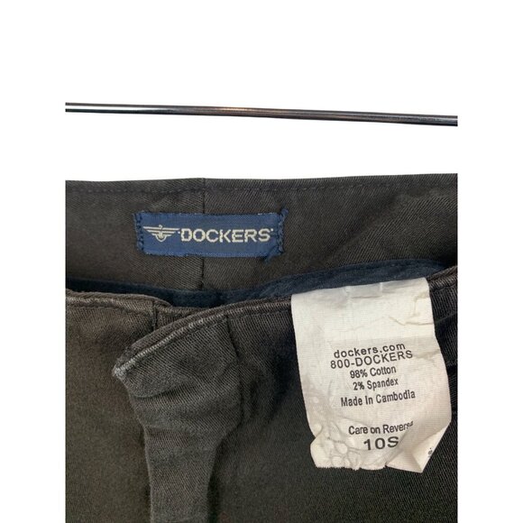Dockers Womens Black Straight Leg Stretch Pants Size 10S - Picture 4 of 5